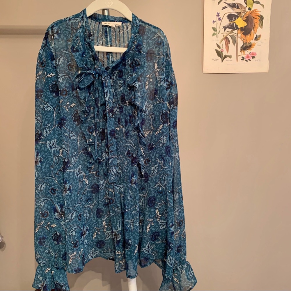 For Love & Lemons floral blouse